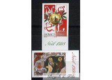 1998 MONACO N°2177-2178 NON DENTELE NOEL xx