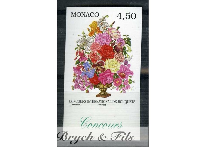 1999 MONACO N°2187 NON DENTELE 32° CONCOURS DE BOUQUETS xx