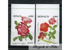 1999 MONACO N°2194/2195 NON DENTELE ROSES ET ORCHIDEES xx