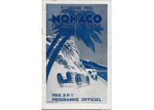 Programme Grand Prix Monaco 1932