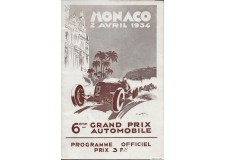 Programme Grand Prix Monaco 1934