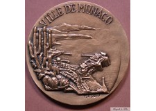1994 MONACO MEDAILLE VILLE DE MONACO signée TSCHUDIN BRONZE