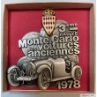 1978 MONACO BADGE PLAQUE CALANDRE EMAILLE 3e RALLYE MONTE CARLO VOITURES ANCIENNES