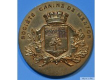 FRANCE MEDAILLE SOCIETE CANINE DE MENTON TTB