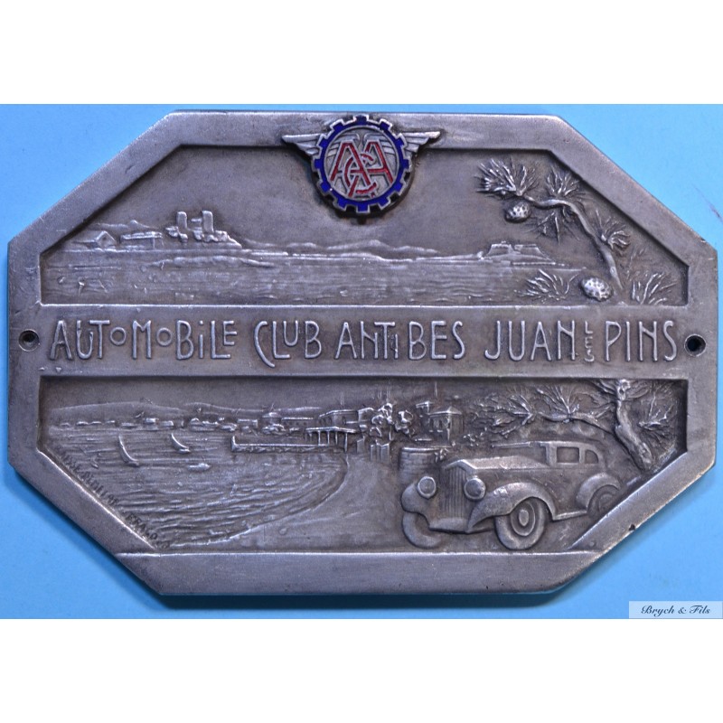 FRANCE MEDAILLE AUTOMOBILE CLUB ANTIBES JUAN LES PINS ACA - Monaco Timbres