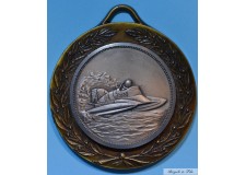 FRANCE MEDAILLE MOTONAUTISME MARTINIQUE 1987 BRONZE SUPERBE