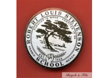 BADGE AUTOMOBILE "ROBERT LOUIS STEVENSON SCHOOL"