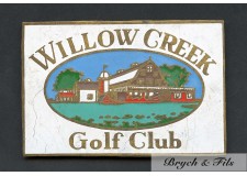 BADGE AUTOMOBILE "WILLOW CREEK" GOLF CLUB