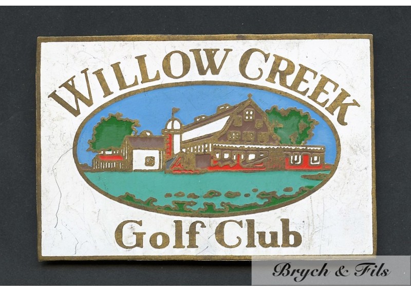 BADGE AUTOMOBILE "WILLOW CREEK" GOLF CLUB