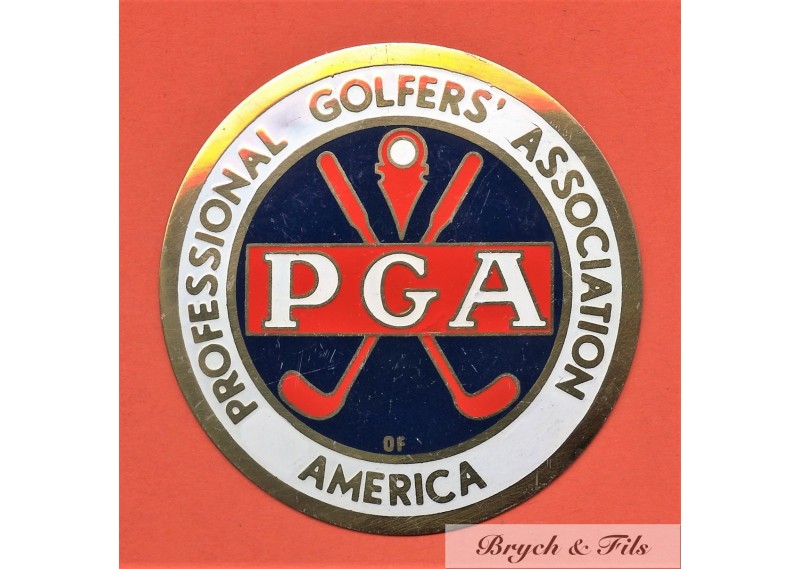 BADGE AUTOMOBILE "PROFESSIONAL GOLFERS' ASSOCIATION"