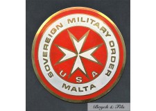 BADGE AUTOMOBILE "SOVEREIGN MILITARY ORDER MALTA"