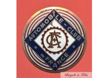 BADGE AUTOMOBILE "AUTOMOBILE CLUB DE FRANCE"