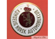 BADGE AUTOMOBILE "KONGELIG NORSK AUTOMOBILKLUB"