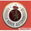 BADGE AUTOMOBILE "KONGELIG NORSK AUTOMOBILKLUB"