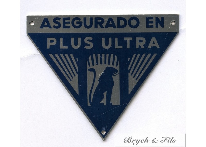 BADGE AUTOMOBILE "ASEGURADO EN PLUS ULTRA"