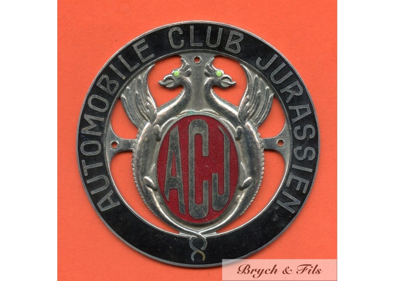 BADGE AUTOMOBILE "AUTOMOBILE CLUB JURASSIEN"