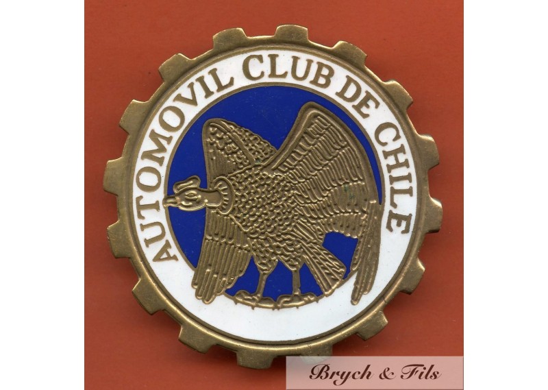 BADGE AUTOMOBILE "AUTOMOBILE CLUB DE CHILE"