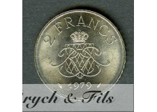 2 FRANCS DE MONACO 1979