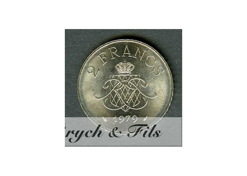 2 FRANCS DE MONACO 1979