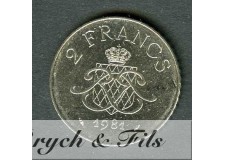 2 FRANCS DE MONACO 1981