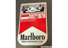 Autocollant Marlboro Grand Prix de Monaco 1978