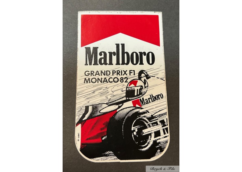 Autocollant Marlboro Grand Prix de Monaco 1982