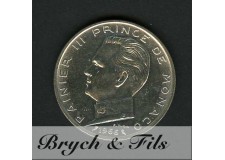 5 Francs Argent Monaco 1966 Rainier III