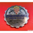 1952 MONACO BADGE PLAQUE CALANDRE EMAILLE 22e RALLYE MONTE CARLO