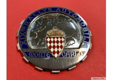 1949 MONACO BADGE ENAMELLED PLAQUE XIX RALLY MONTE CARLO