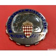 1952 MONACO BADGE PLAQUE CALANDRE EMAILLE 22e RALLYE MONTE CARLO