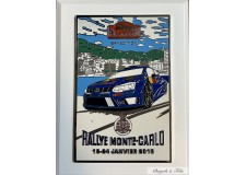 2016 MONACO BADGE ENAMELLED PLAQUE 84th RALLYE MONTE CARLO