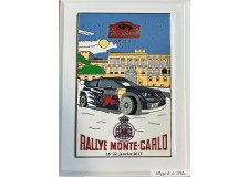 2017 MONACO BADGE ENAMELLED PLAQUE 85th RALLY MONTE CARLO