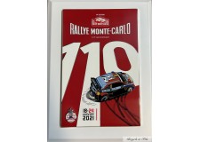 2021 MONACO BADGE enamelled plaque 89th RALLYE MONTE CARLO