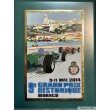 2014 MONACO BADGE/PLAQUE CALANDRE EMAILLEE 9e GRAND PRIX HISTORIQUE DE MONACO                    