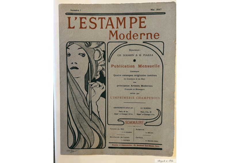 L'ESTAMPE MODERNE  mai 1897   A. Mucha