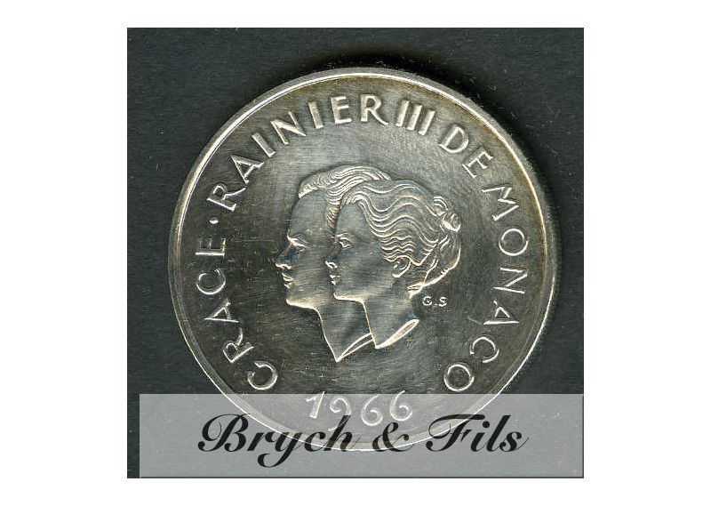 10 FRANCS DE MONACO EN ARGENT 1966