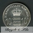 10 FRANCS DE MONACO EN ARGENT 1966