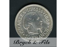 10 FRANCS CHARLES III ARGENT 1966