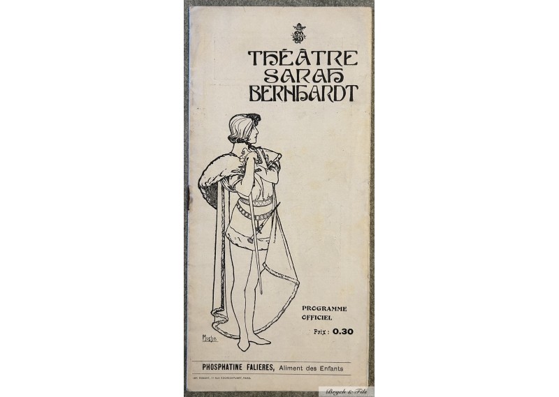 "Théâtre Sarah Bernhardt"  Programme  A. Mucha