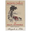 1934 13th Rules of the Rally Monaco 
