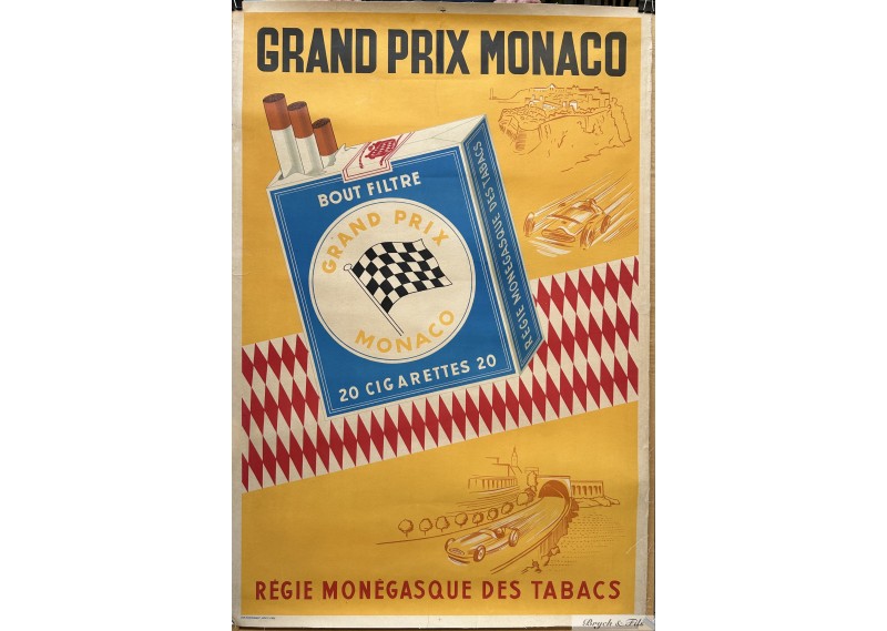 1950 Grand Pix Monaco "Régie Monégasque des Tabacs"