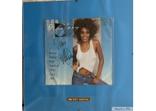 Record Cover WHITNEY HOUSTON authographed