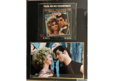 "JOHN TRAVOLTA-OLIVIA NEWTON-JOHN/SUMMER NIGHTS" vinyle and photo autographed