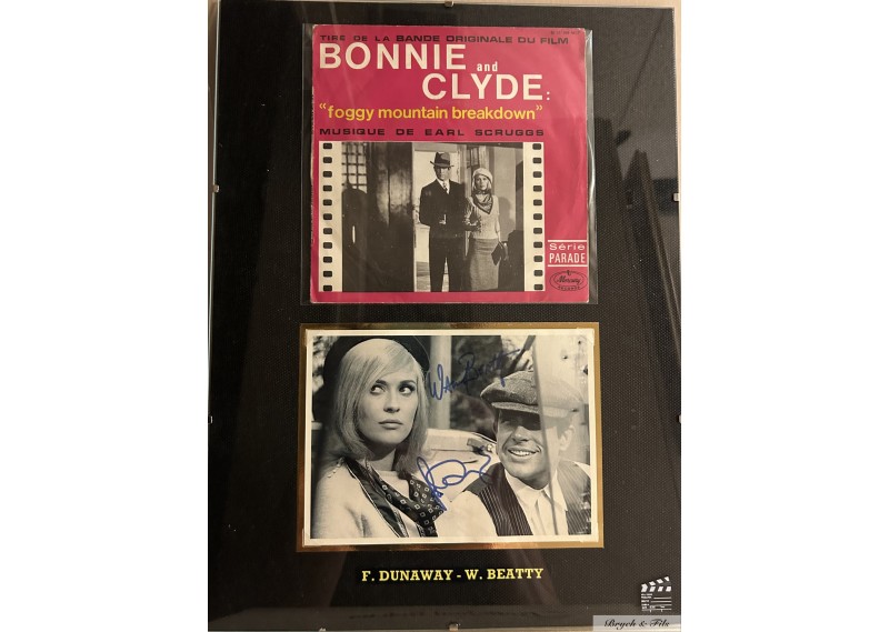"BONNIE and CLYDE" Vinyle et Photo dédicacée
