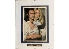 "SEAN CONNERY/BRIGITTE BARDOT" color photo autographed