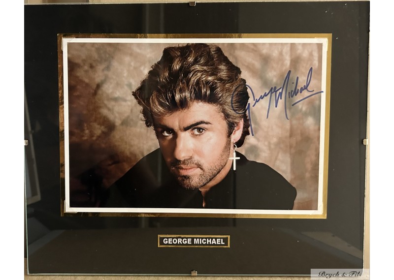 "GEORGE MICHAEL" Photo Dédicacée