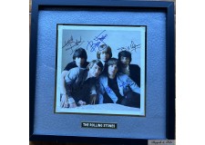 "THE ROLLING STONES" 2 colors autographed photos