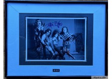 "KISS" black and white autographed photo