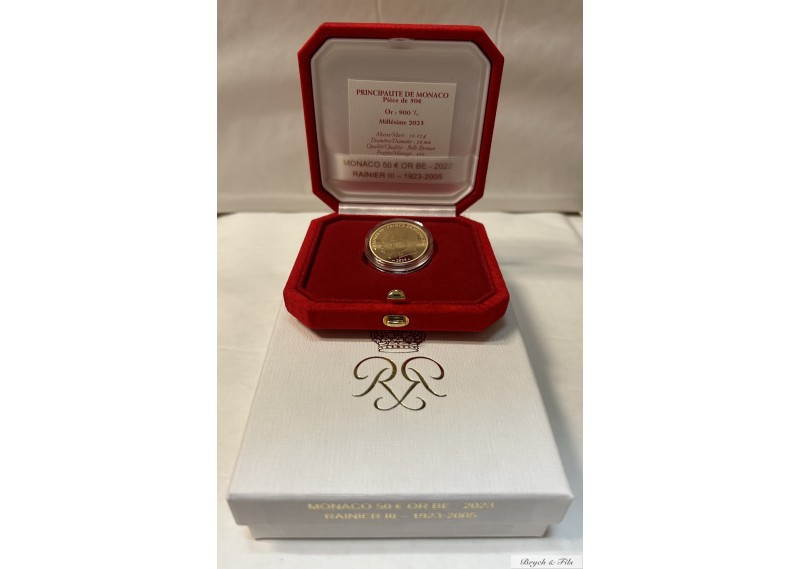 Belle Epreuve 50 Euro Gold Monaco 2023 centenary