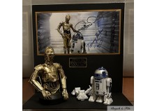 "STAR WARS" photo dédicacée et figurines